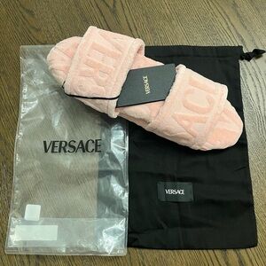 Versace Blush Pink Logo Slides
